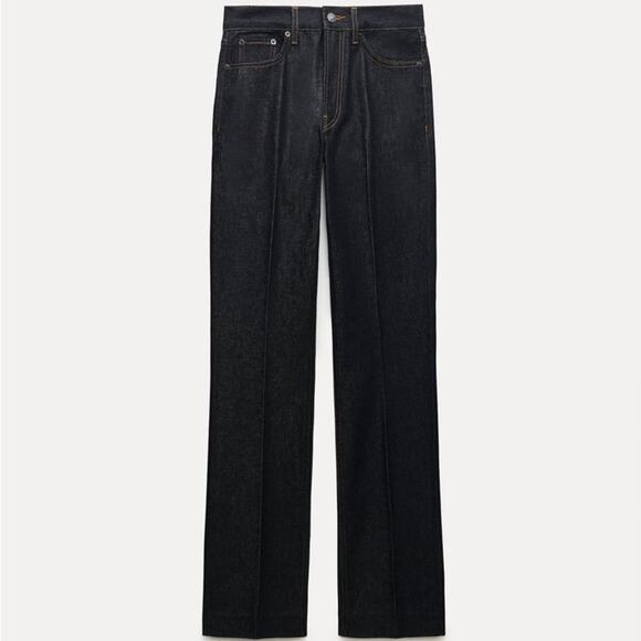 ZARA HIGH RISE BOOTCUT ZW COLLECTION JEANS - Picture 8 of 14